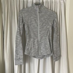 Lululemon jacket. Size 4. Light grey. Lightly used, great condition.